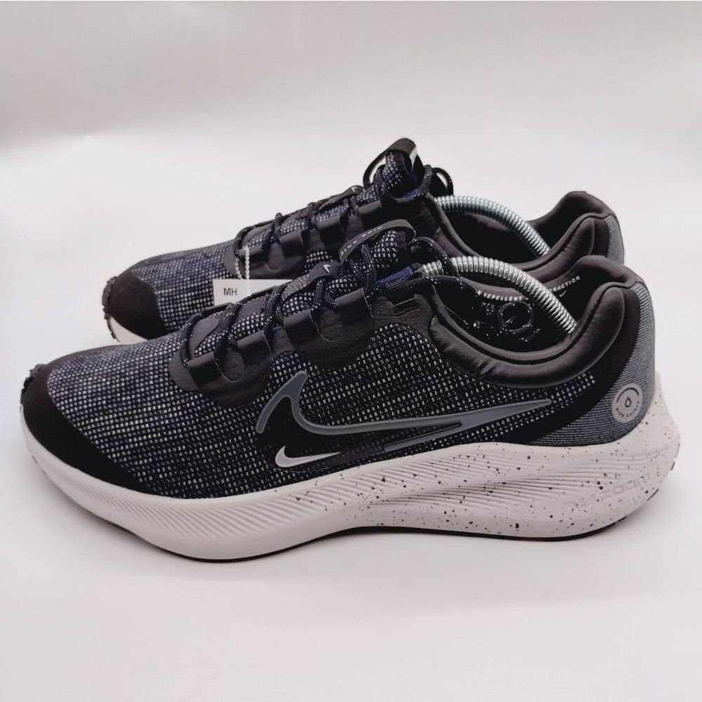 Nike Zoom Winflo 8 Shield All Weather Running Shoes Mens Size 12 Black Grey